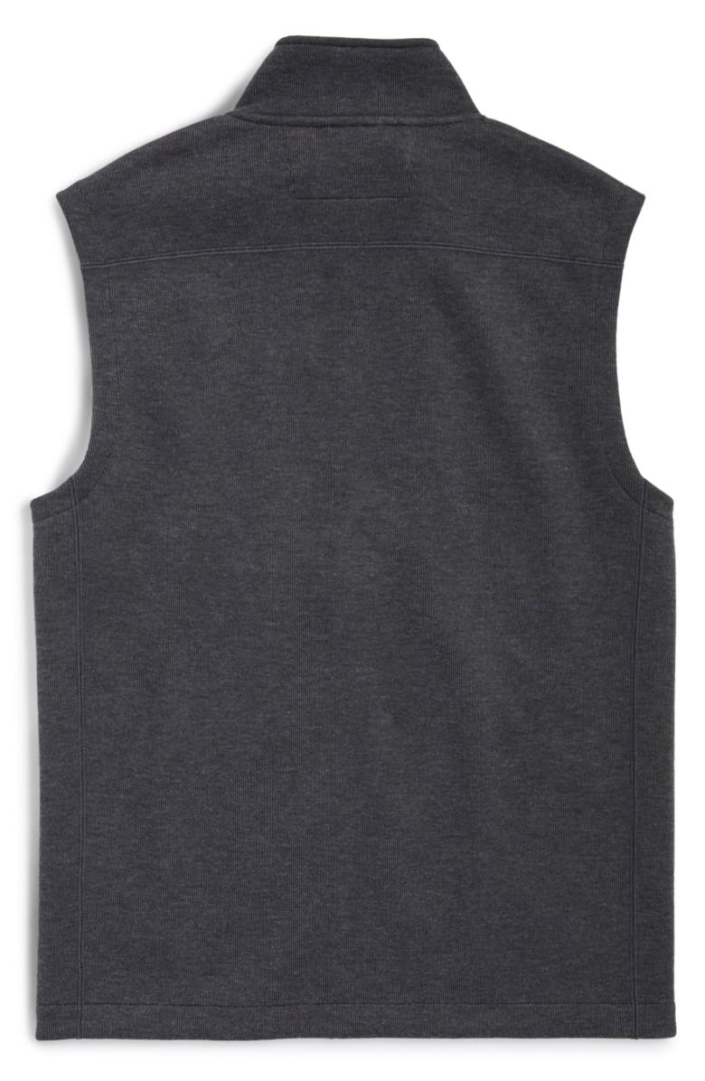 vineyard vines Mountain Sweater Fleece Zip-Up Vest, Alternate, color, Ultimate Gray