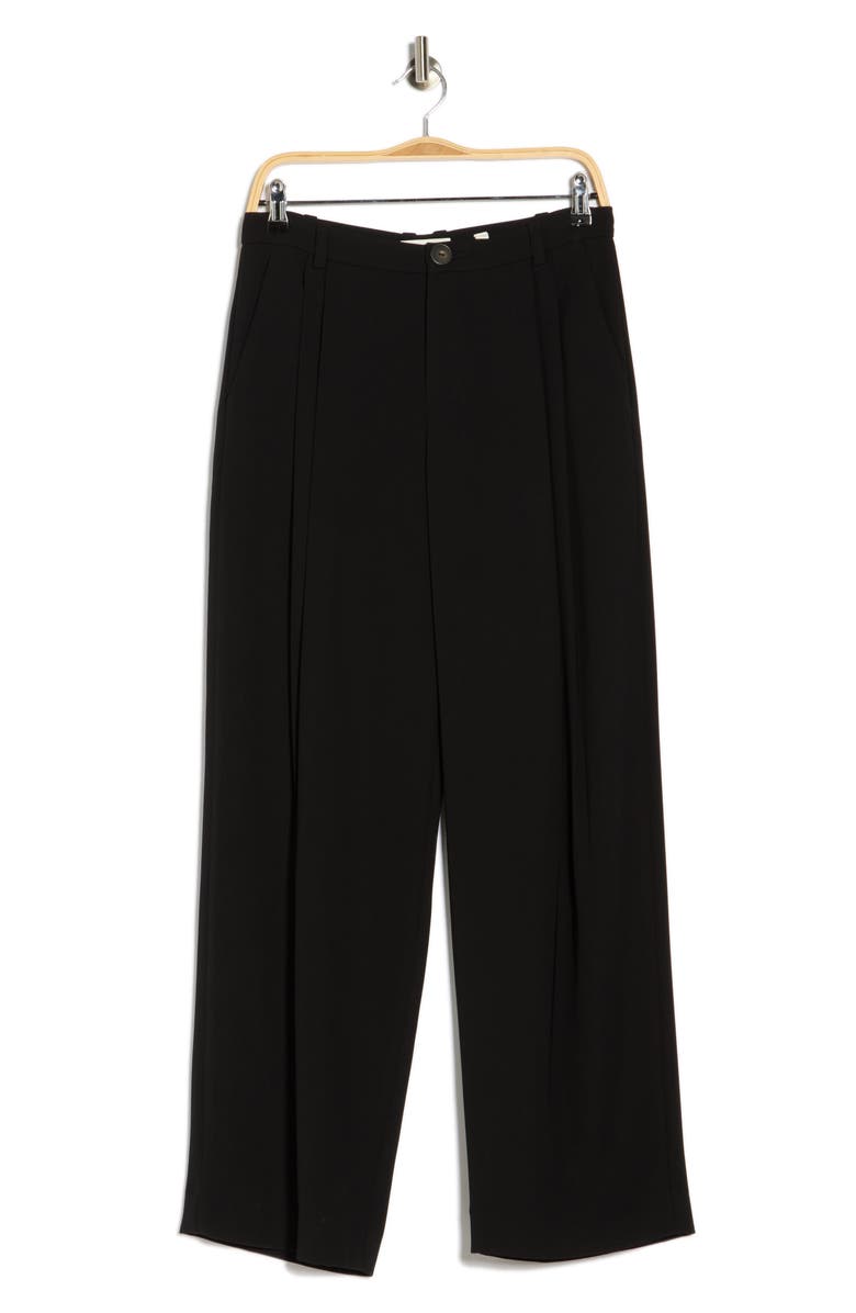 Vince Drop Waist Pleated Pants, Main, color, Black