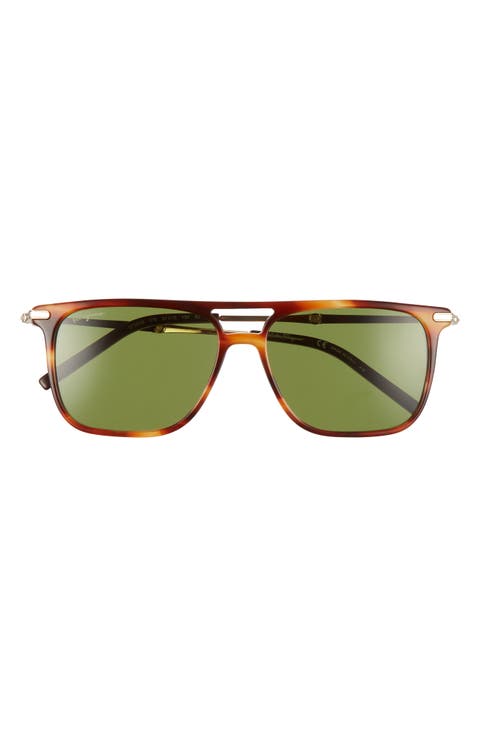 Salvatore Ferragamo 57mm Square Sunglasses