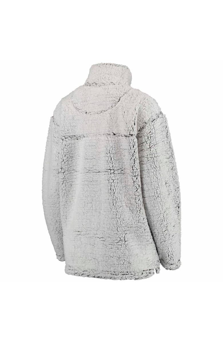 G-III 4HER BY CARL BANKS Women's G-III 4Her by Carl Banks Gray Washington Commanders Sherpa Quarter-Zip Jacket, Alternate, color,