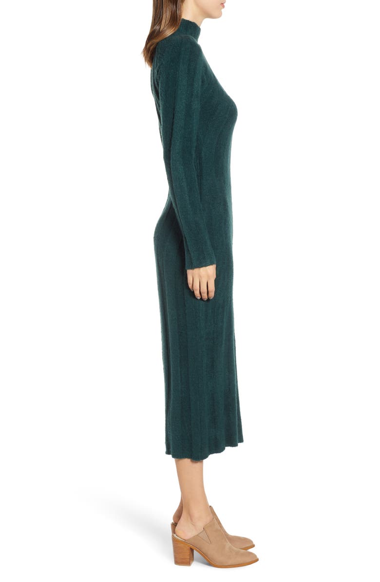 4SI3NNA Wide Rib Sweater Dress, Alternate, color, 