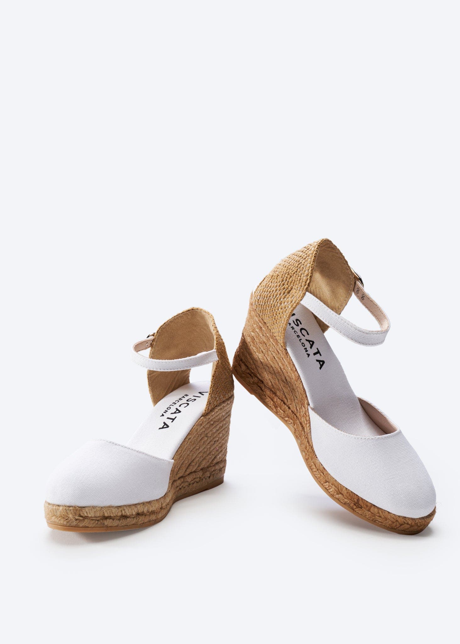 Satuna Canvas Espadrille Wedges, Alternate, color, White