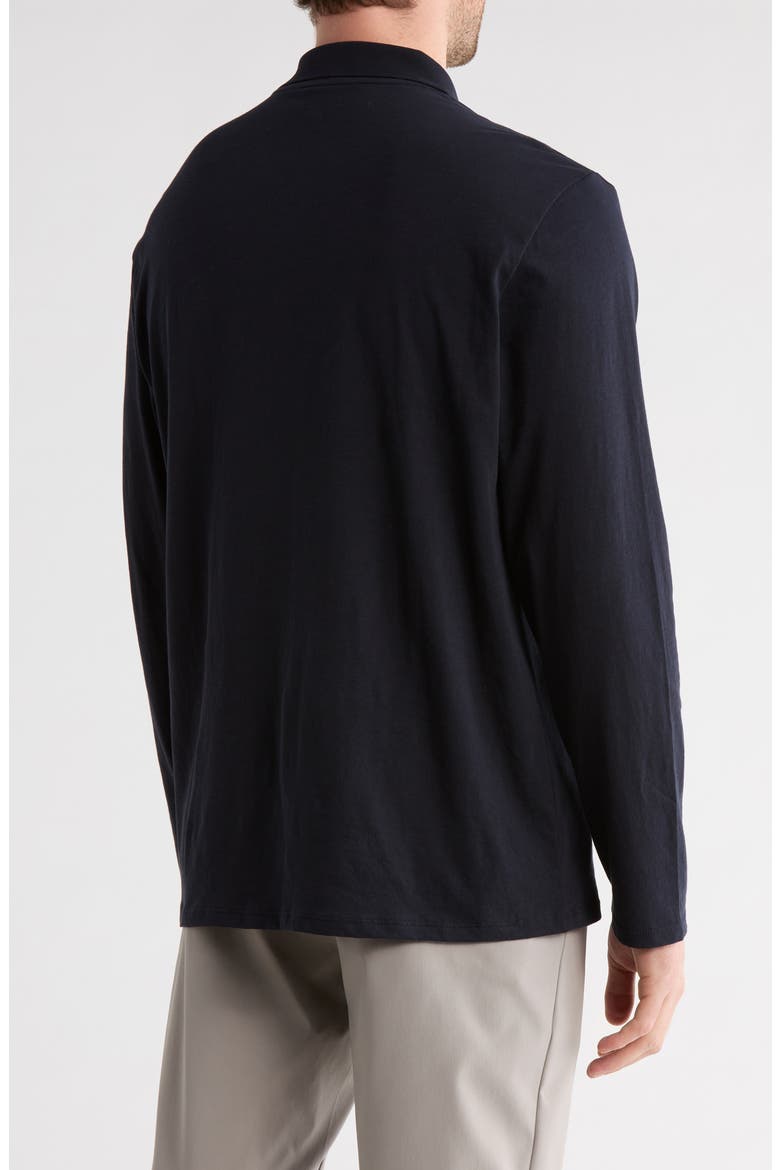 Long Sleeve Knit Polo, Alternate, color, COASTAL