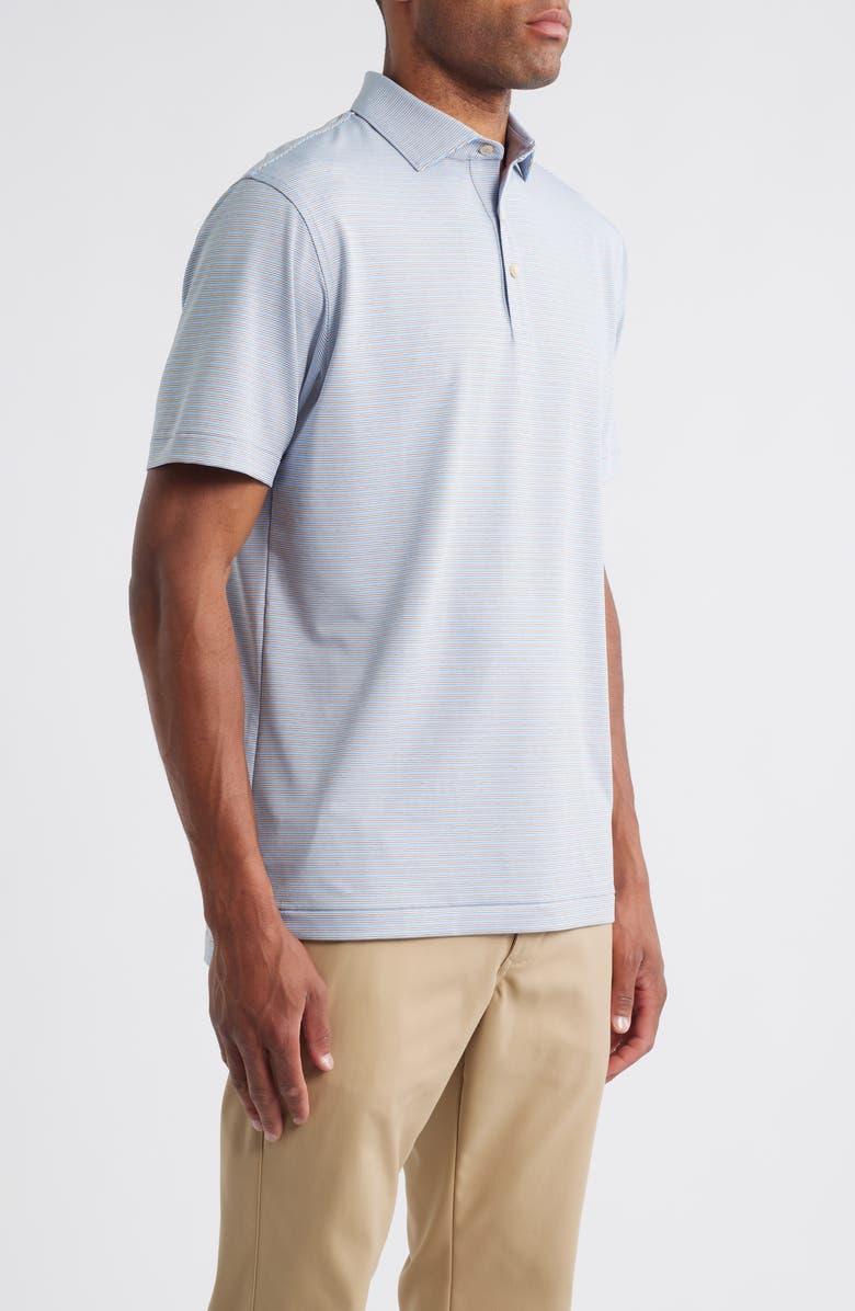 Peter Millar Culver Performance Jersey Polo, Alternate, color, Cottage Blue