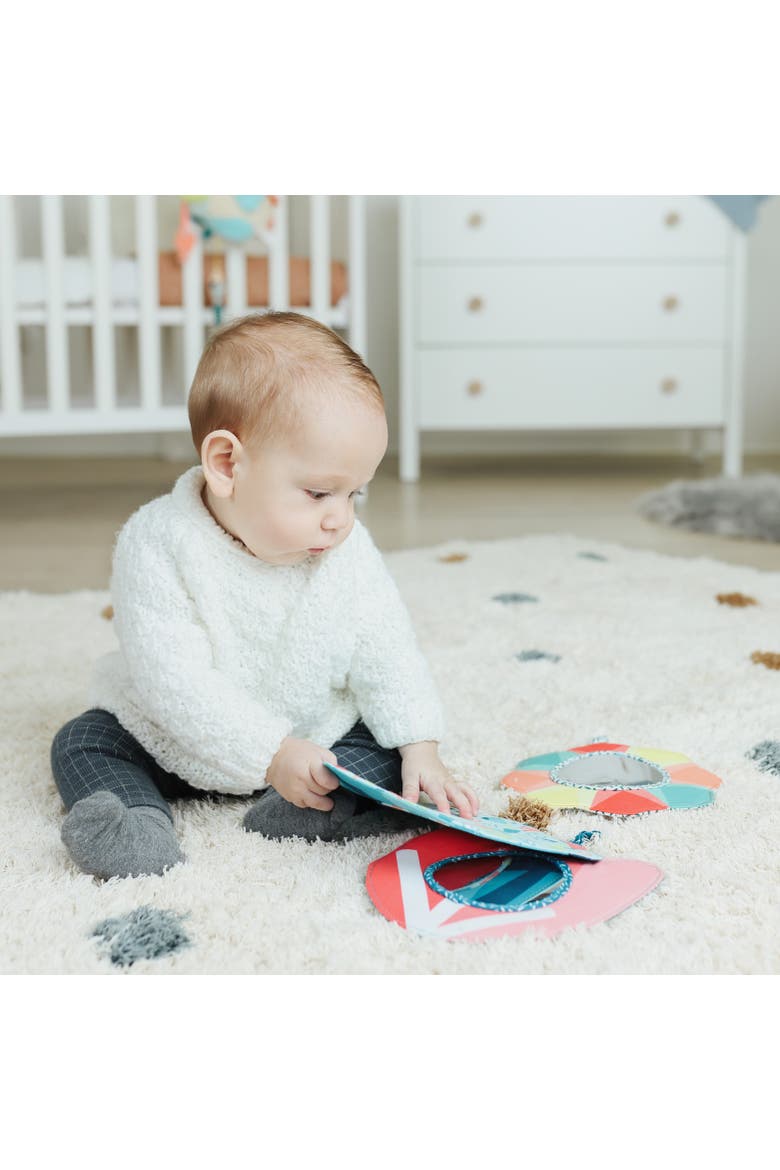 Feel to Learn Baby Crinkle Mirror, Alternate, color, Blue-Green