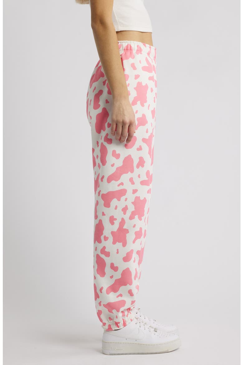 Sweet Cow Joggers, Alternate, color, CREAM/PINK