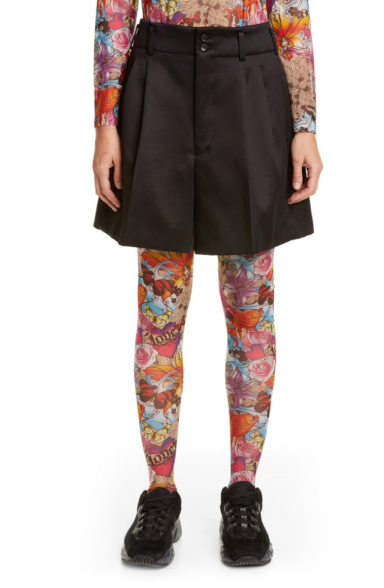 Comme des Garçons Cotton Sateen Shorts, Main, color,