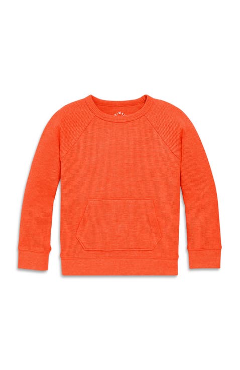 Kids Heathered Waffle Pocket Tee (Toddler, Little Kid, Big Kid)