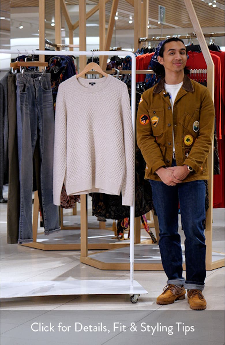 Carrick Honeycomb Wool & Alpaca Sweater, sales video thumbnail