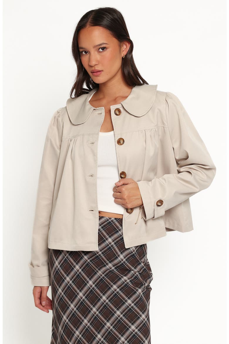 Tallara Trench Jacket, Alternate, color, BEIGE