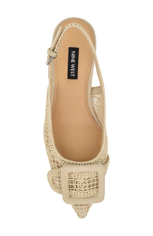 Nine West Nolla Pointed Toe Pump In Light Natural