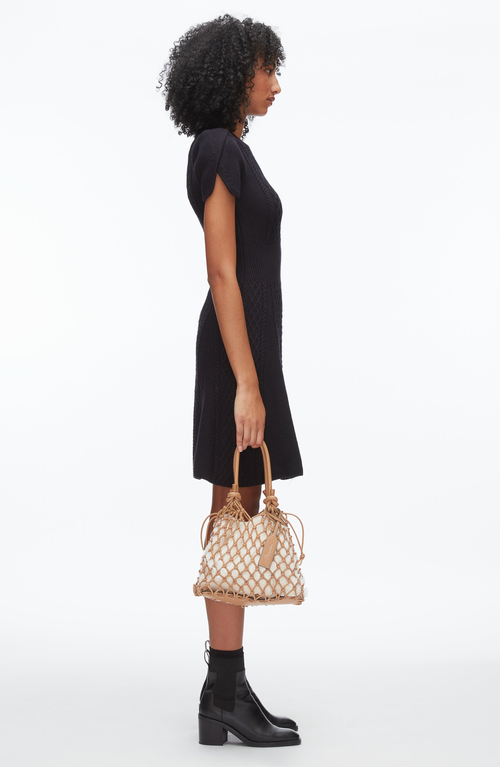 3.1 Phillip Lim Faux Fur Macrame Mini Sac In Multi