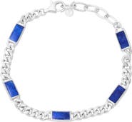 Jan Leslie Dash-5 Curb Sterling Bracelet