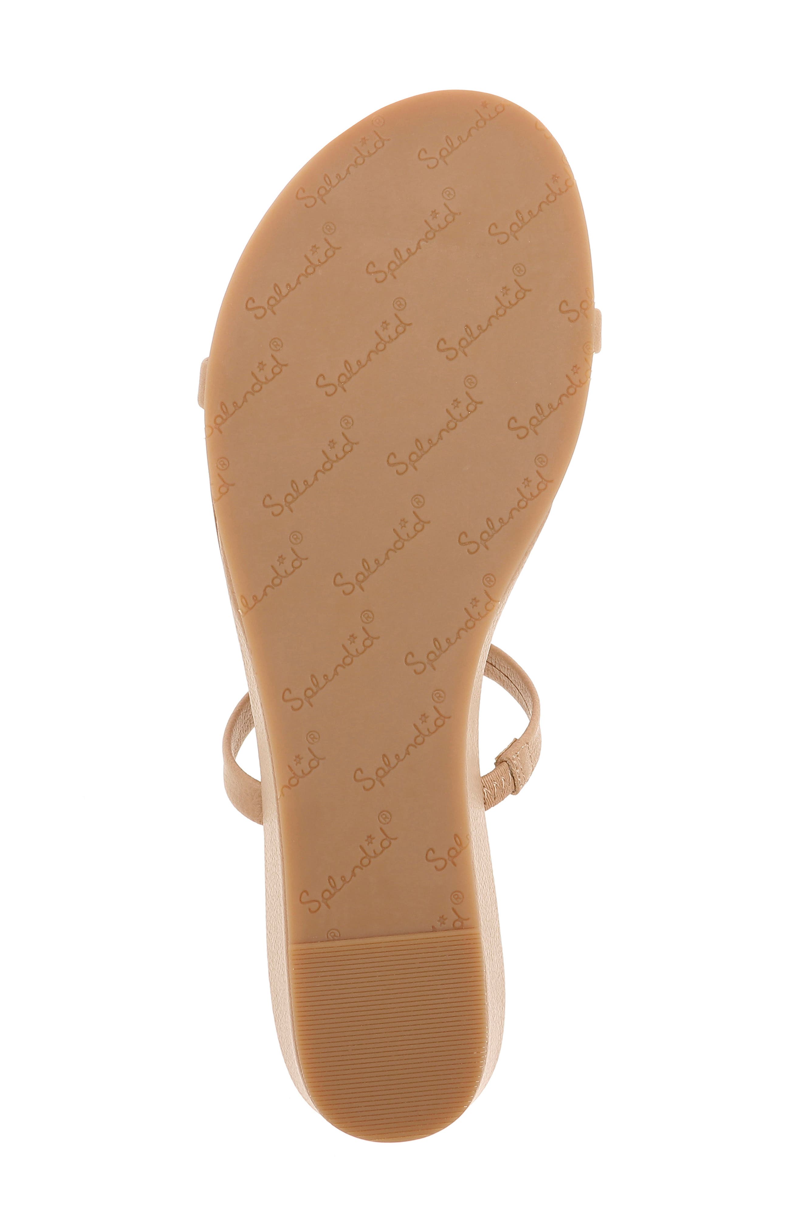 Melanie Wedge Slide Sandal, Alternate, color, WARM NUDE LEATHER