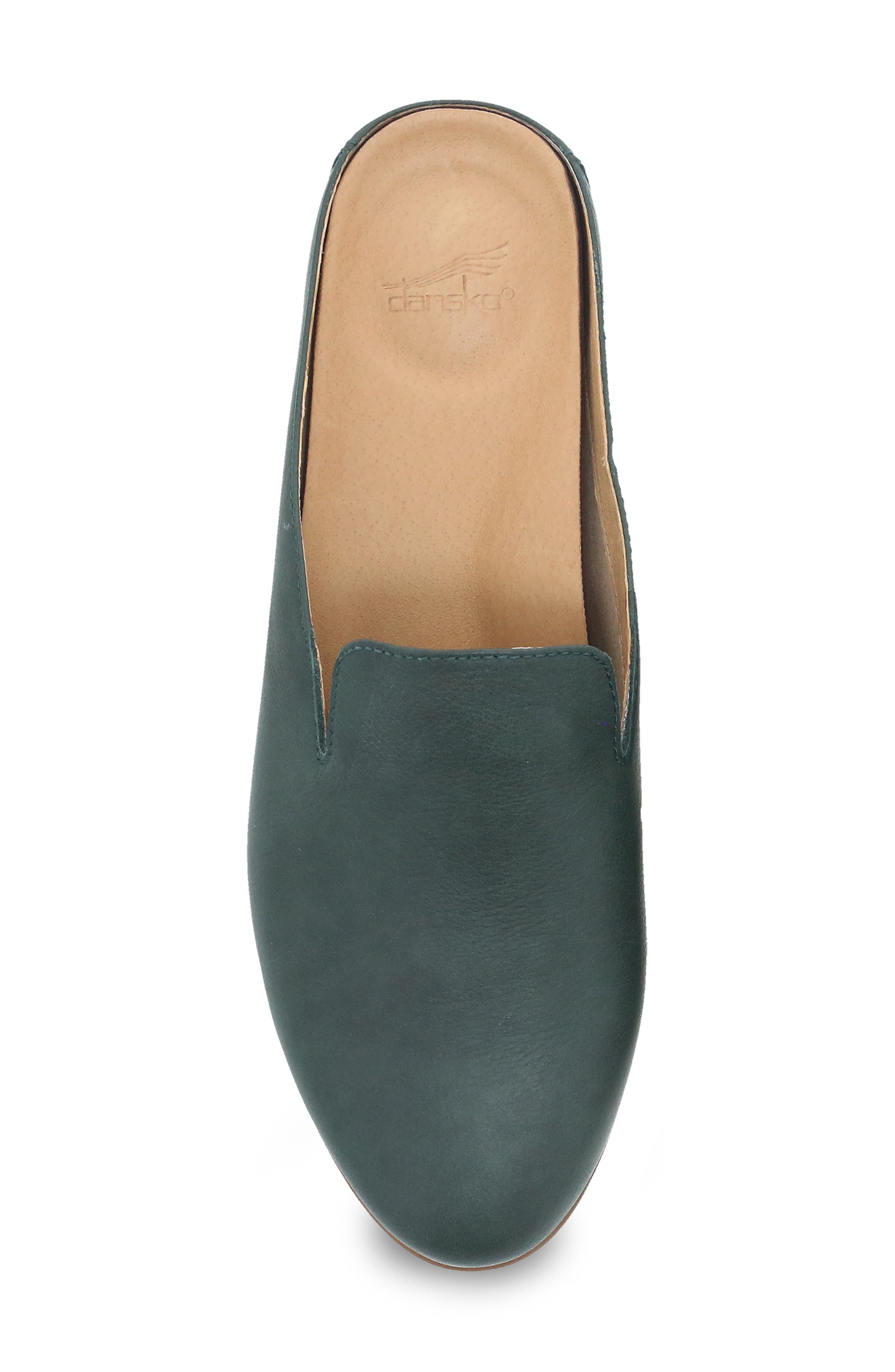 Lexie Leather Mule, Alternate, color, GREEN