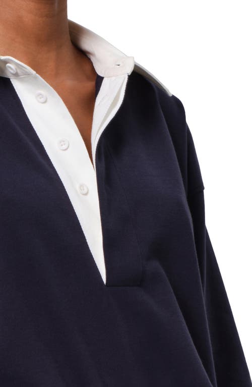 Shop Citizens Of Humanity Aris Rugby Shirt In Navy