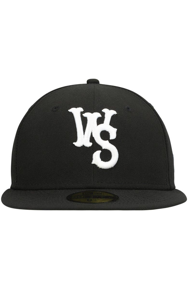 New Era Men's New Era Black Winston-Salem Dash Authentic Collection Team Home 59FIFTY Fitted Hat, Alternate, color,