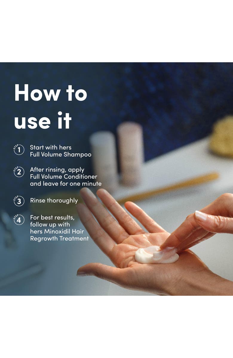 HIMS & HERS Full Volume Conditioner Moisturizing, Shine Enhancing, Citrus Spice Formula, Alternate, color, Beige