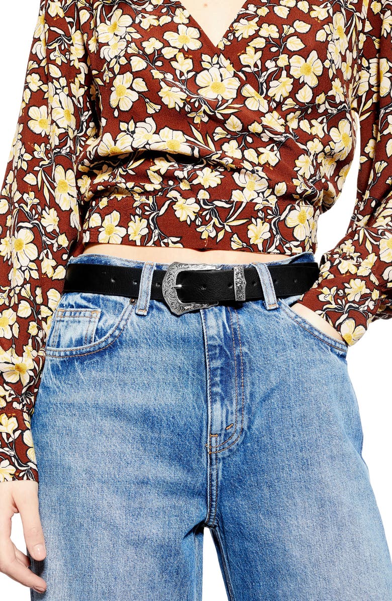 Topshop Austin Western Belt, Alternate, color, 