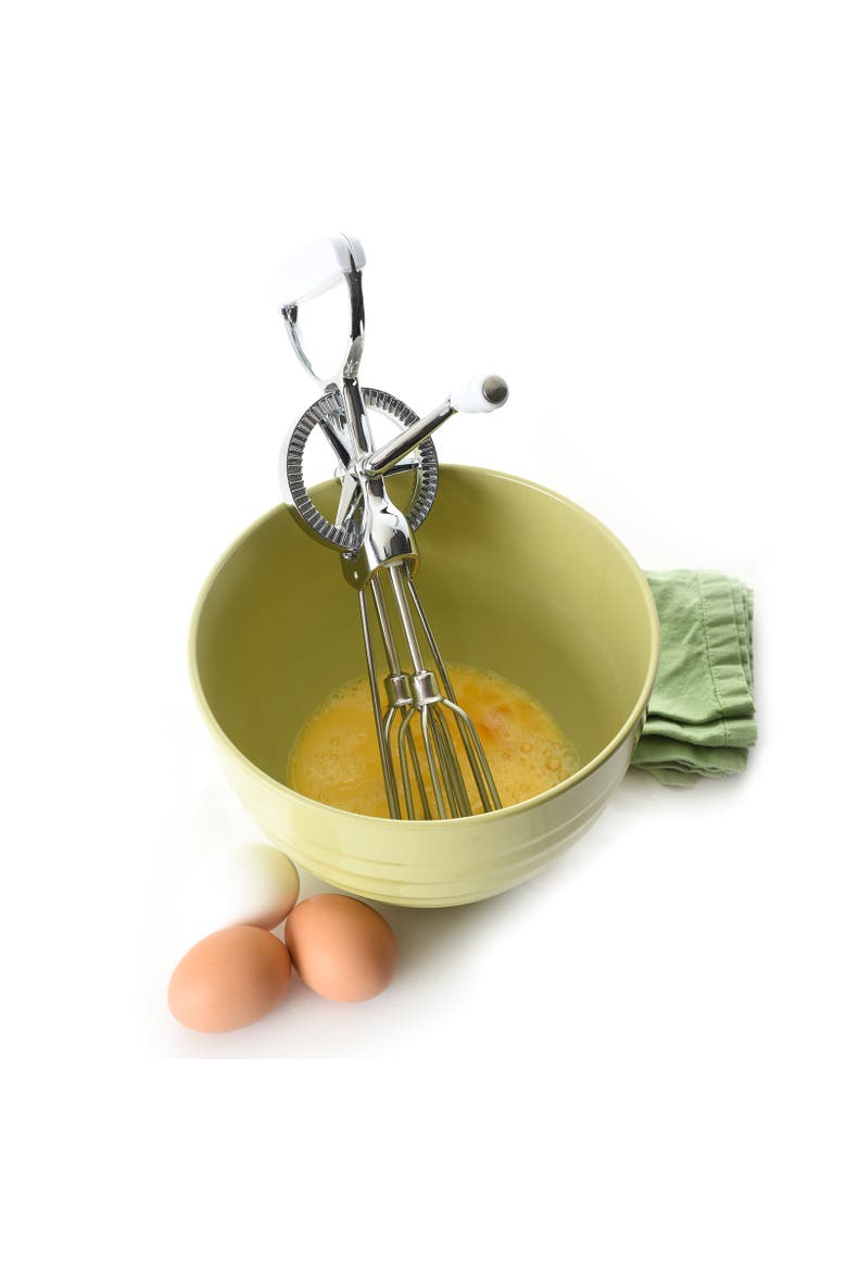 Egg Beater Classic Hand Crank Style, 12-Inch Stainless Steel Mixer, Alternate, color, Silver