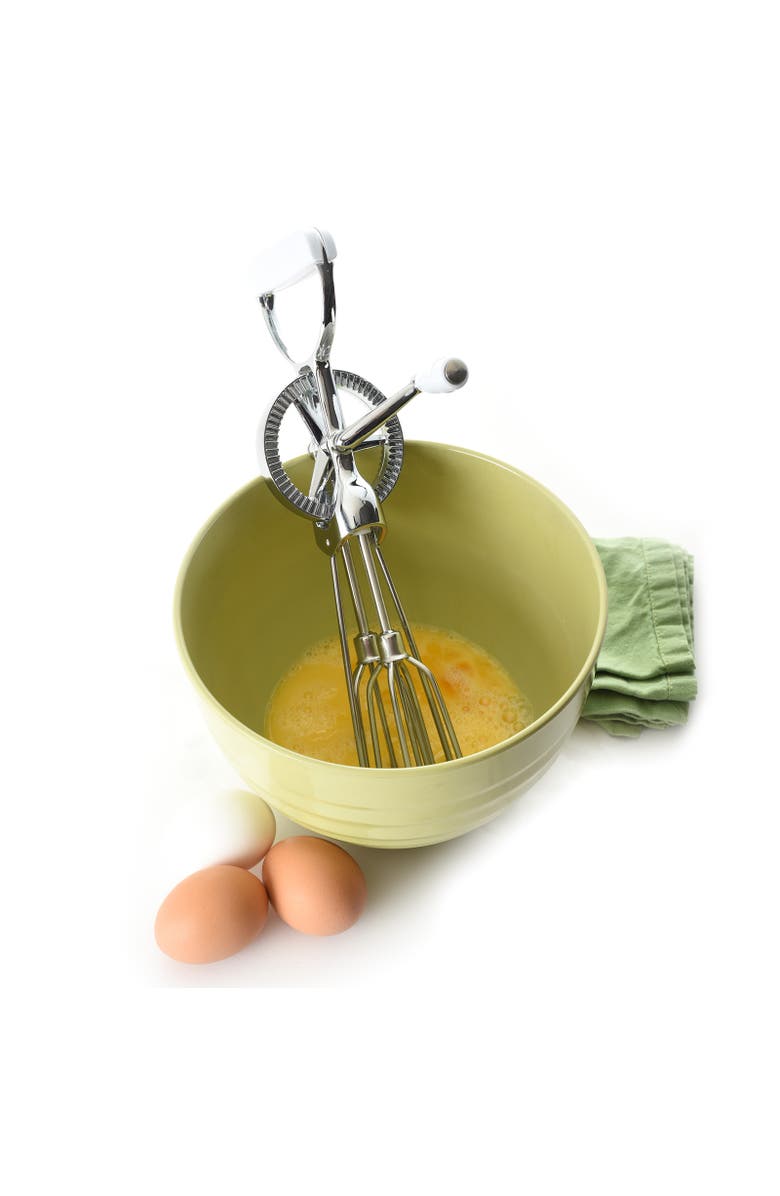 Norpro Egg Beater Classic Hand Crank Style, 12-Inch Stainless Steel Mixer, Alternate, color, Silver