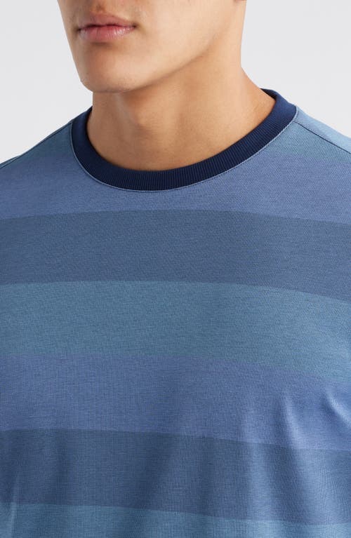 Robert Barakett Morning Lake Short Sleeve Crewneck T-shirt In Blue