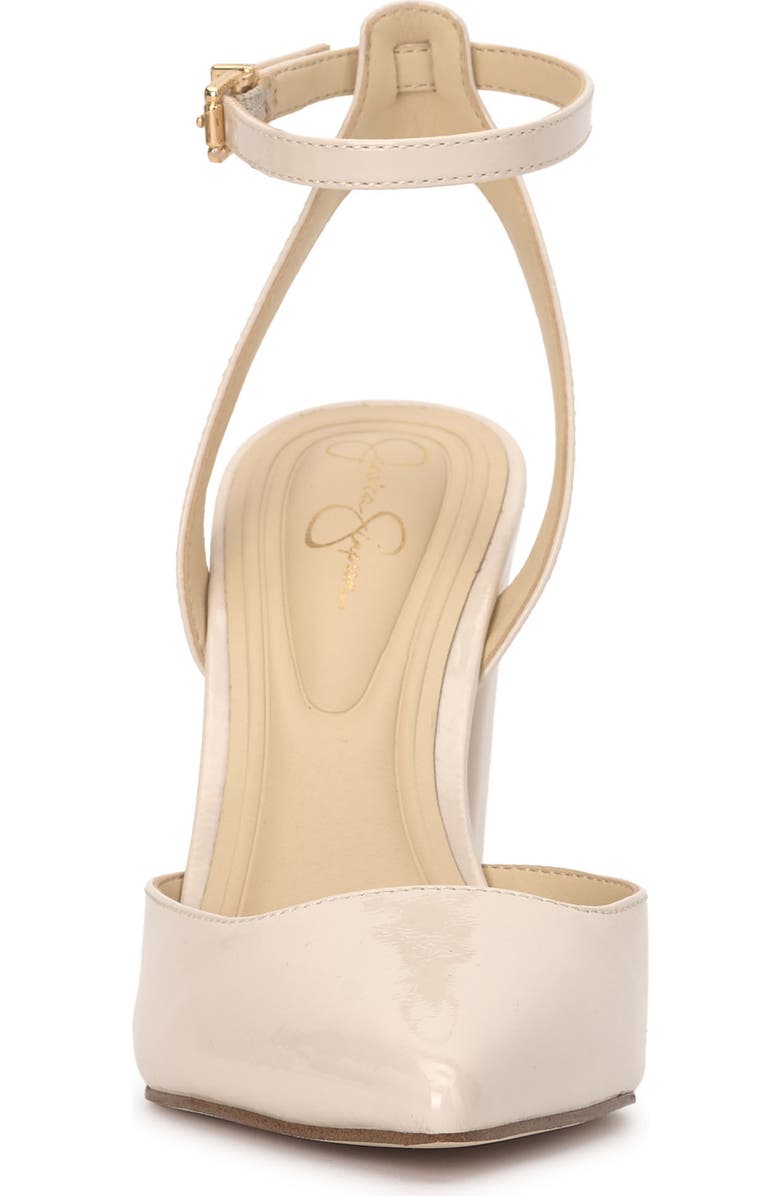 Jessica Simpson Nazela Pointed Toe Ankle Strap Pump, Alternate, color, Chalk 03