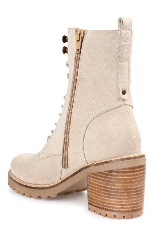 Journee Signature Malle Lace-up Boot In Sand