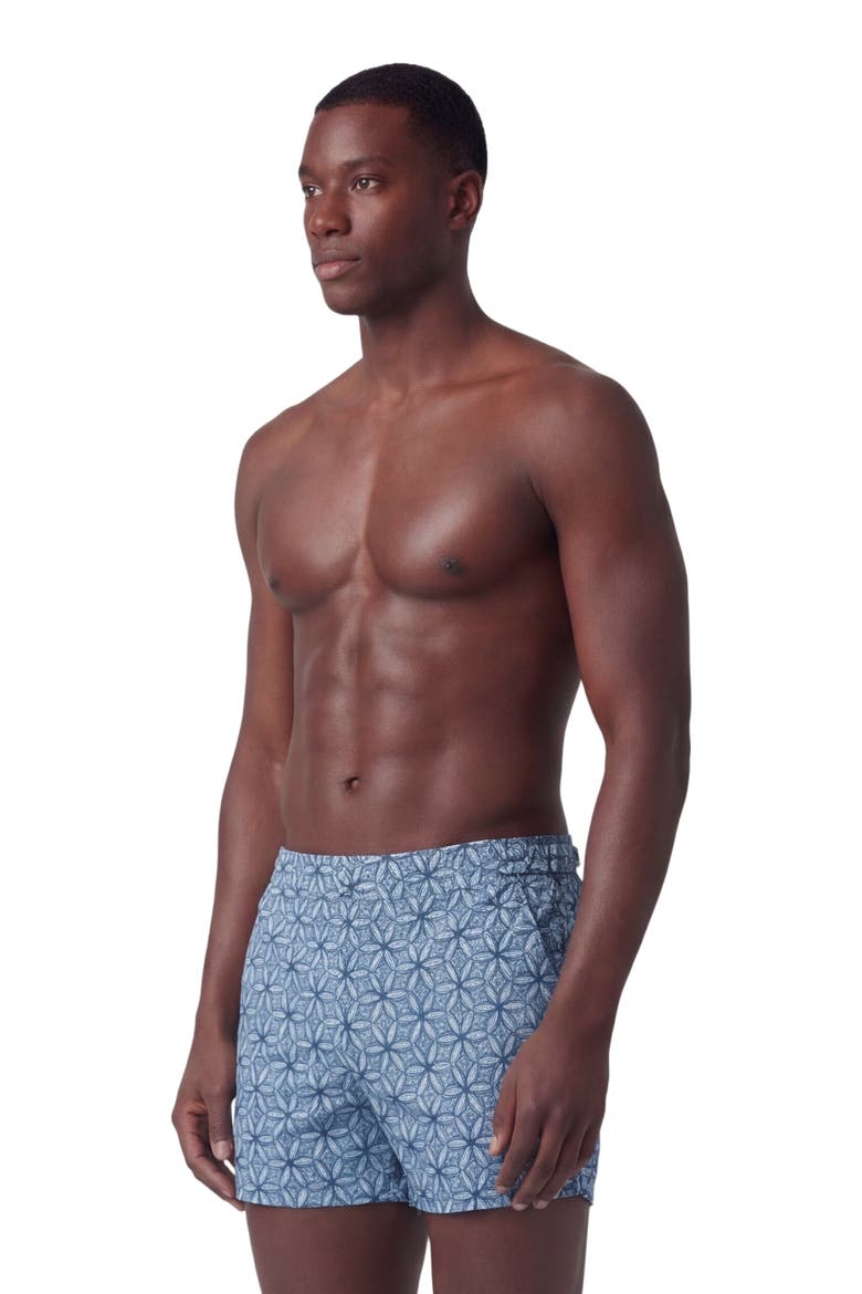 Tribal Mens Swim Tailored Short, Alternate, color, TRIBAL BLUE