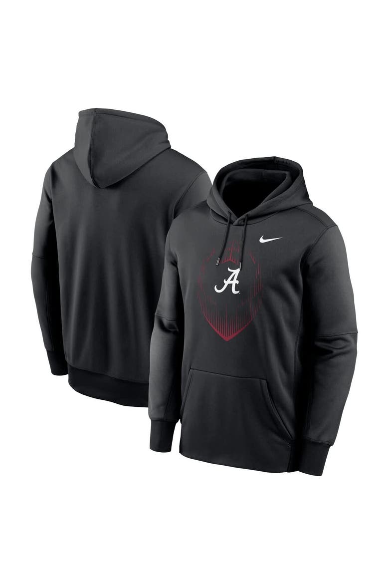 Men's Nike Black Alabama Crimson Tide Icon Football Performance Pullover Hoodie, Main, color, Black