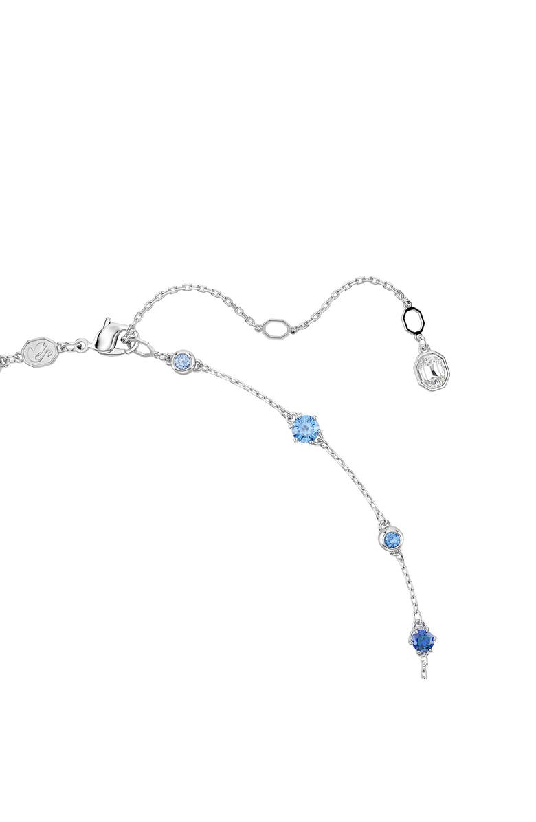 Swarovski Constella Crystal & Zirconia Necklace, Alternate, color, Silver/ Blue