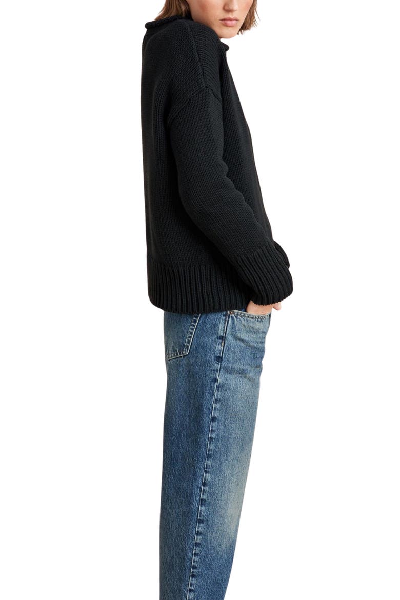 Solid Marina Sweater, Alternate, color, Black