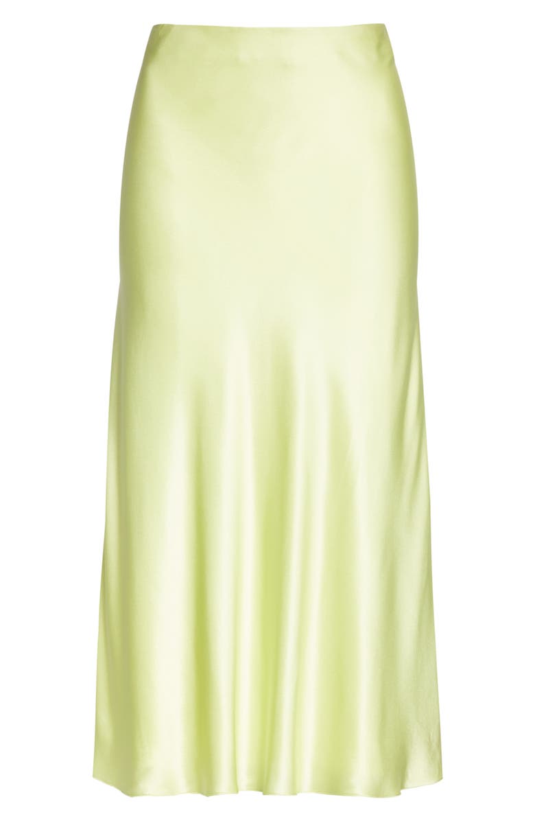 Cinq à Sept Marta Silk Satin Midi Skirt, Alternate, color, 