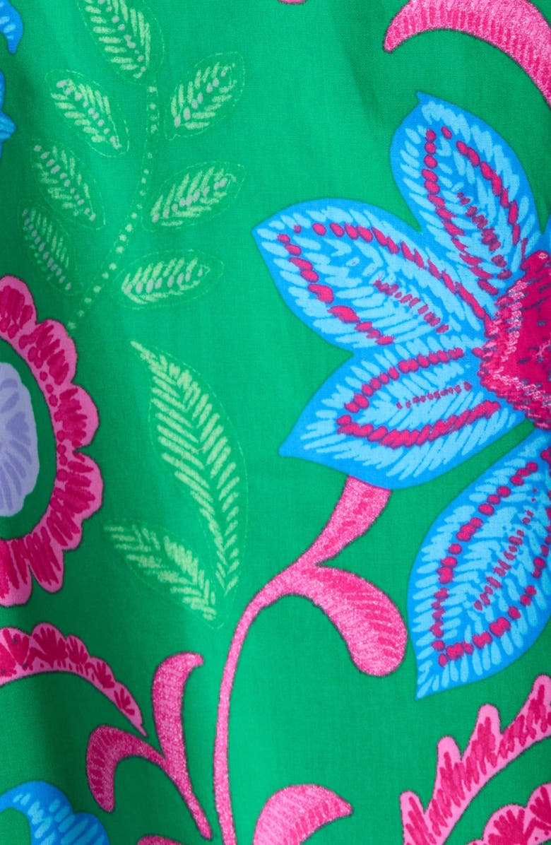 SUGARLIPS Cabina Floral Macy Ruffle Top, Alternate, color, Blue Pink Multi