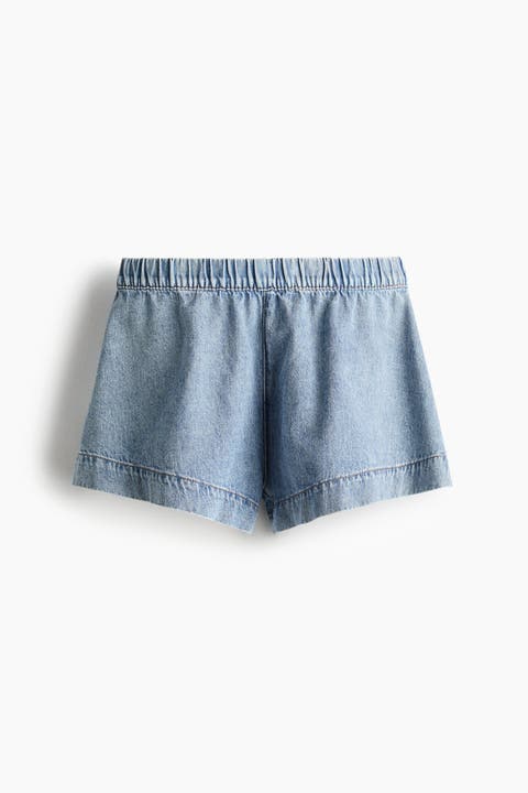 Denim Pull-on Shorts