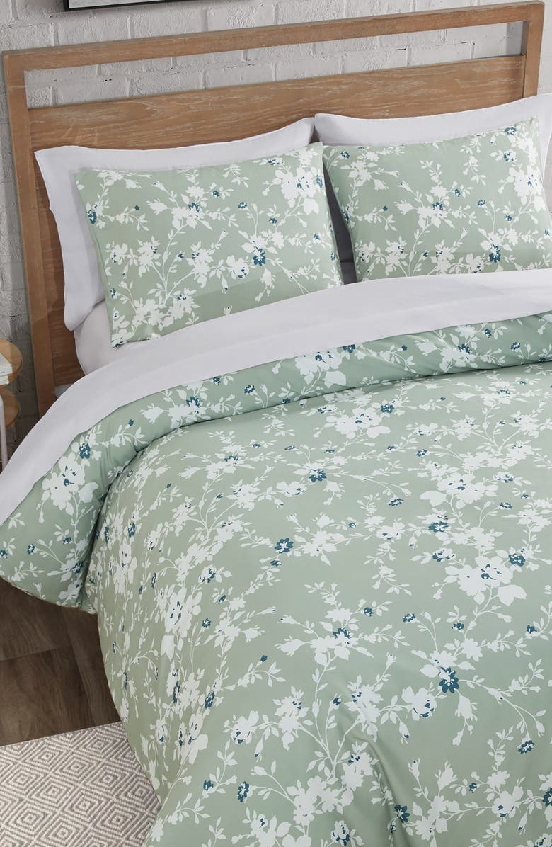 Lucky Brand Fianna 3-Piece Floral Comforter Set, Alternate, color, Sage Green Floral