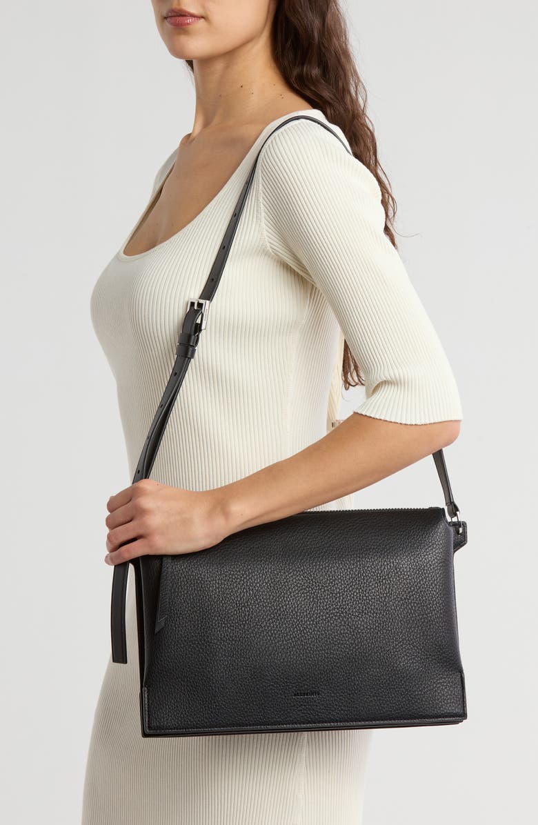 AllSaints Sheringham Leather Shoulder Bag, Alternate, color,