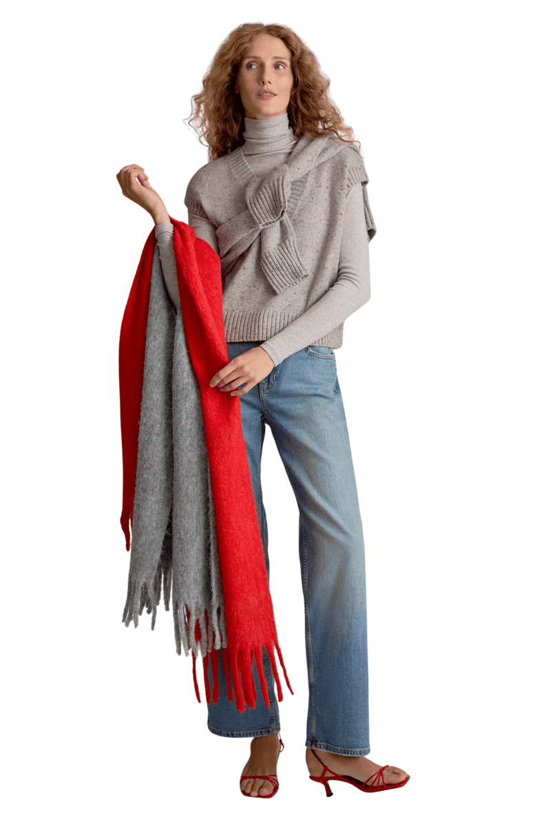 M.M.LaFleur Eloise Confetti Wool Vest, Alternate, color, Cinder