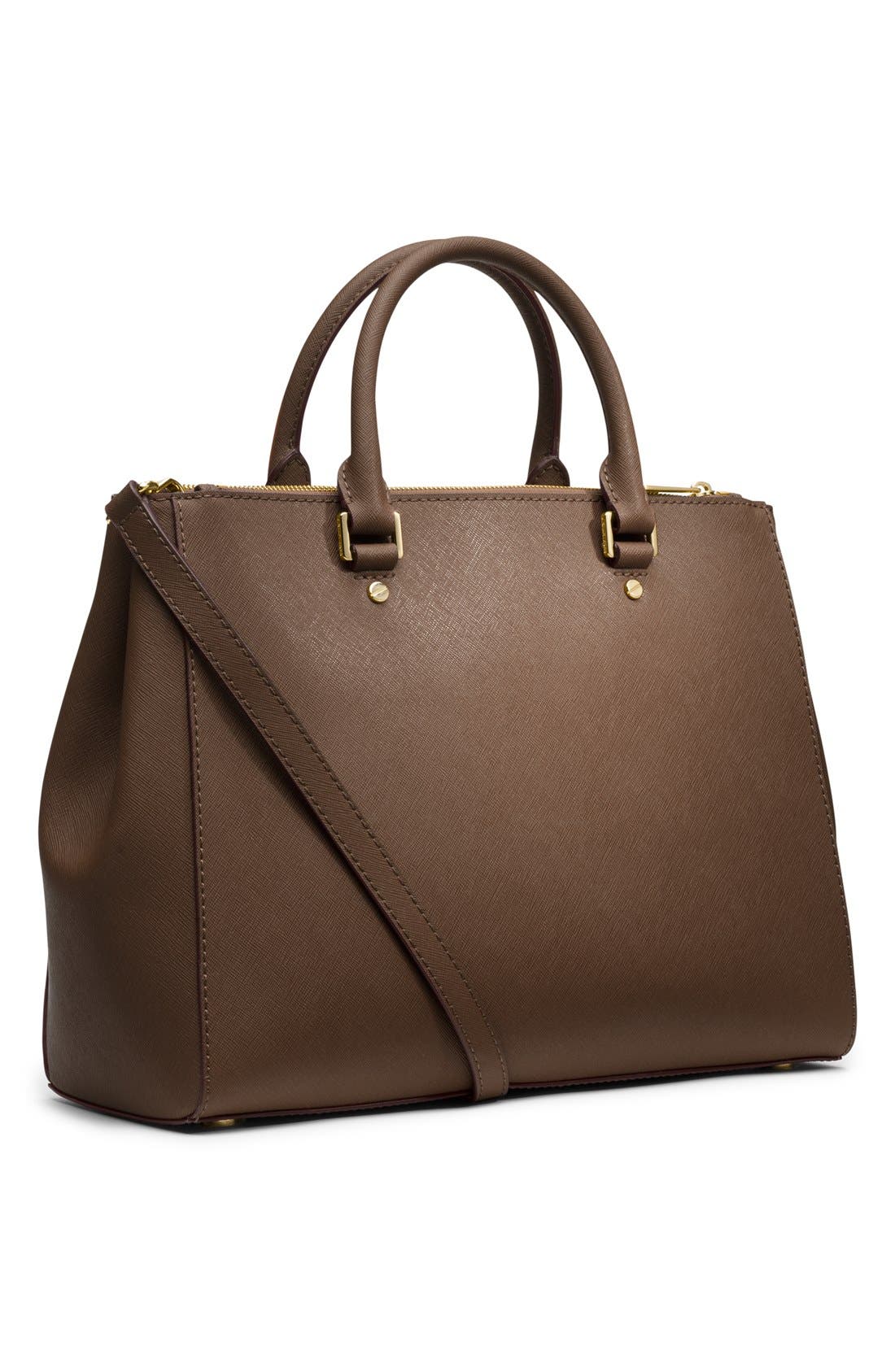 'Large Sutton' Satchel, Alternate, color, DK DUNE
