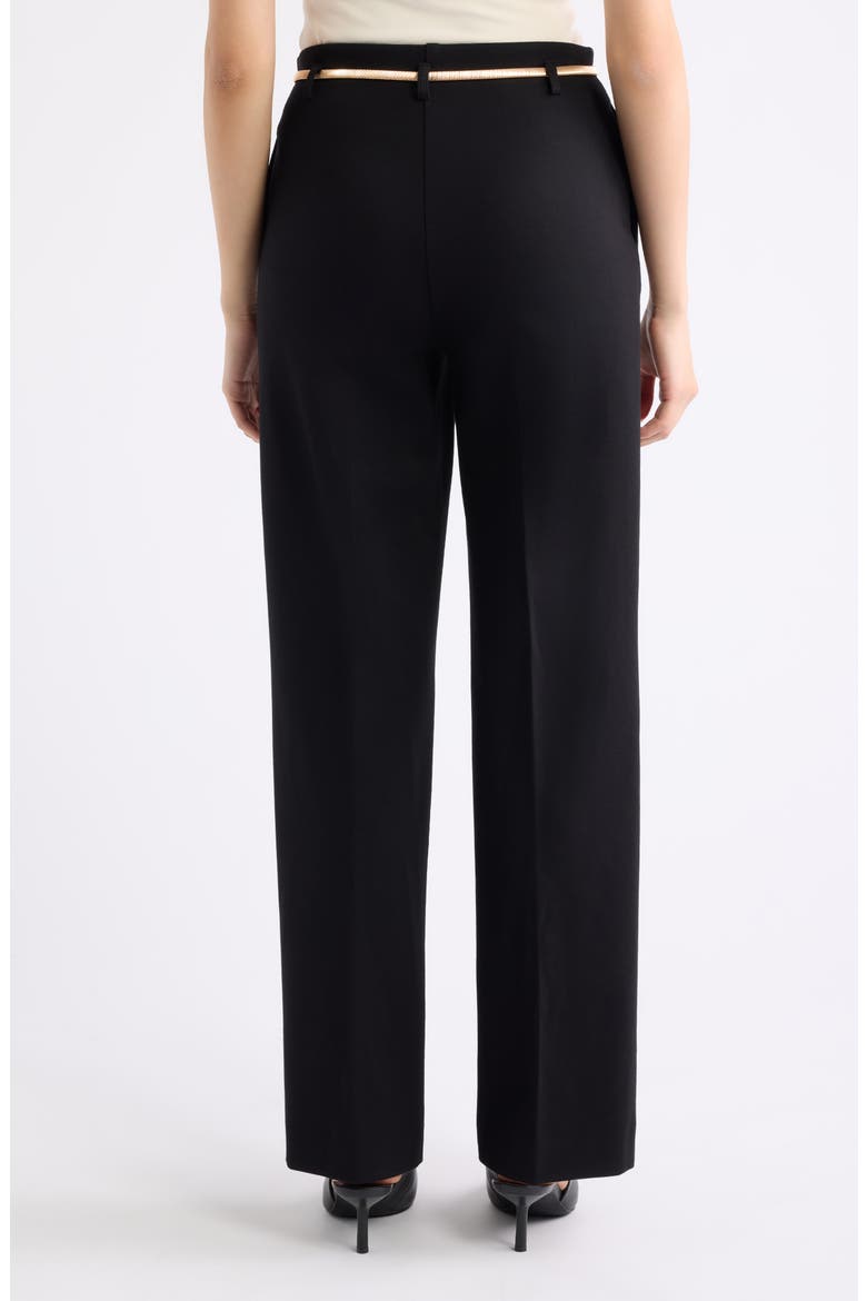 Belted Hollywood Pants, Alternate, color, ANNE BLACK