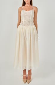 Endless Rose Lace Corset Midi Dress