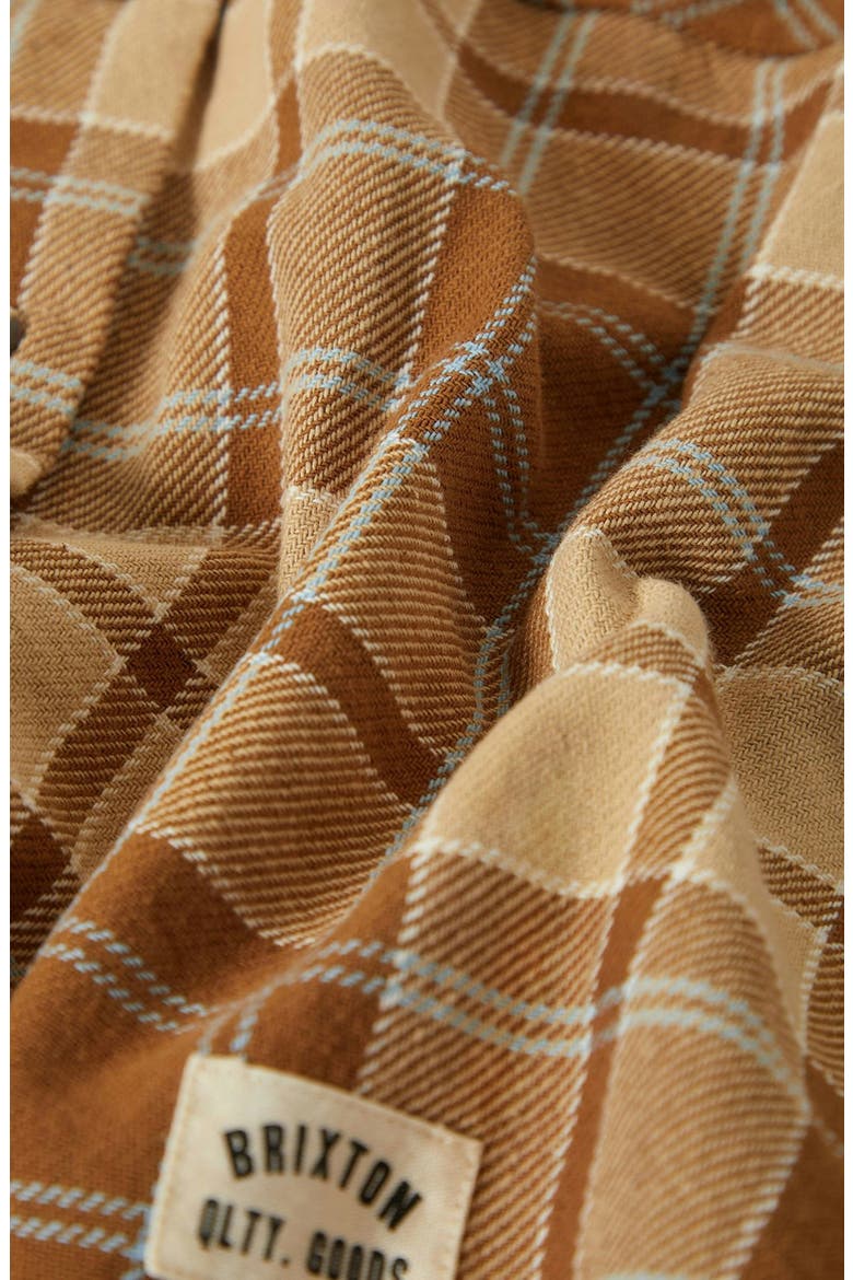 Bowery Plaid Cotton Twill Overshirt, Alternate, color, WASHED COPPER