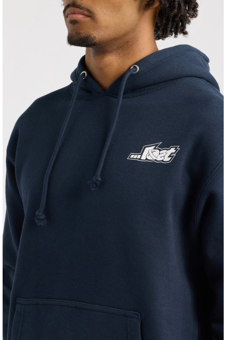 Liam Heavy Pullover Hoodie, Alternate, color, NAVY