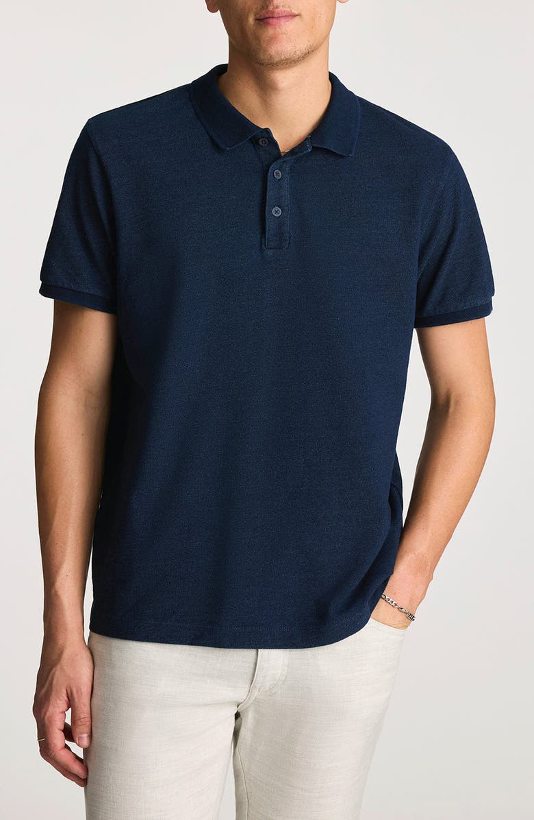 Mavi Jeans Slub Cotton Polo, Main, color, 