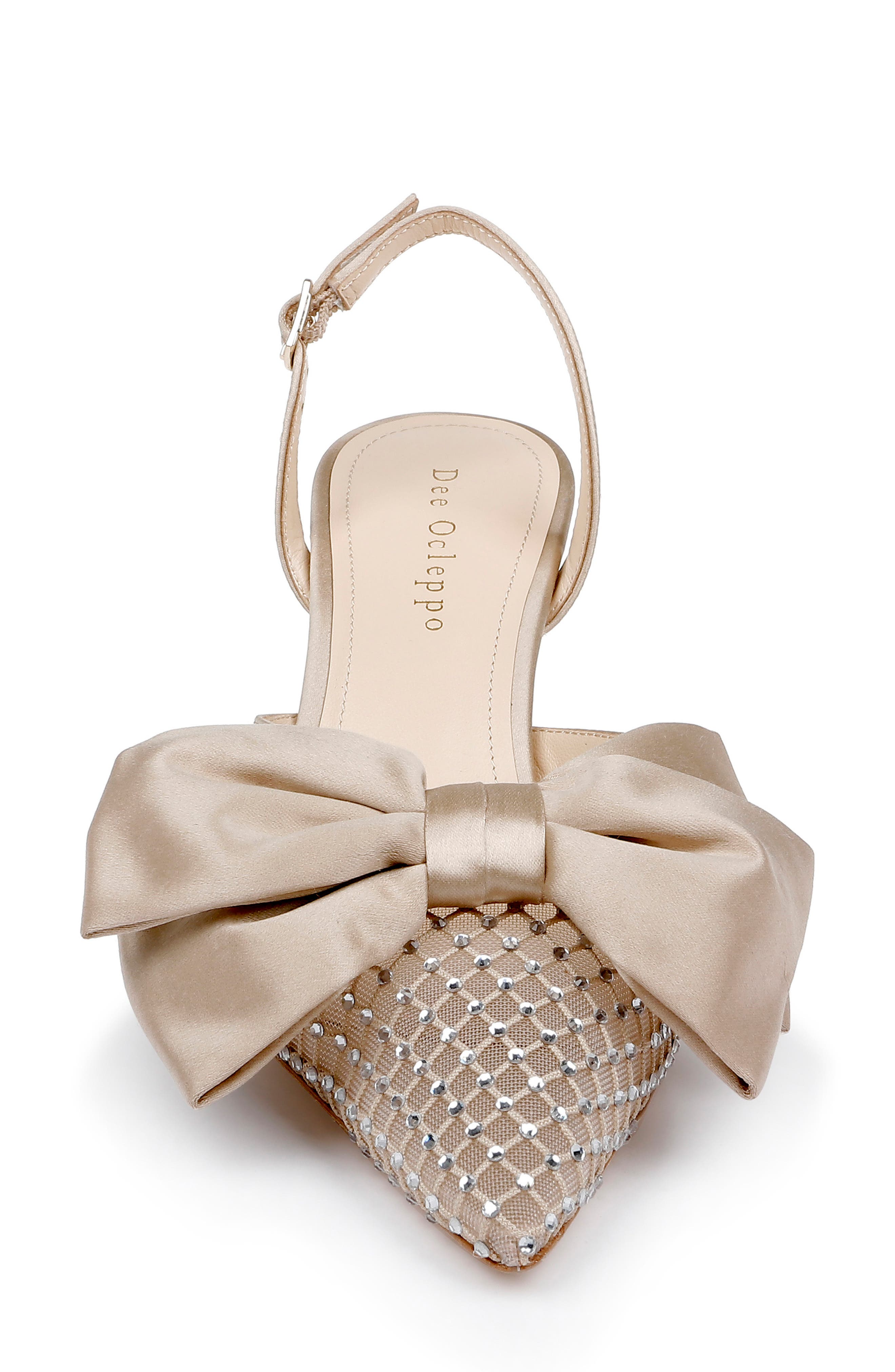 Dee Ocleppo Brazil Crystal Bow Slingback Pump, Alternate, color, 