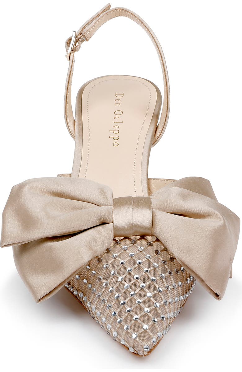 Dee Ocleppo Brazil Crystal Bow Slingback Pump, Alternate, color,