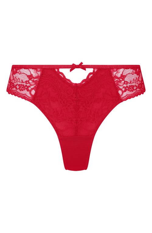 HUNKEMOLLER HUNKEMÖLLER JULIETTE LACE & MESH THONG 