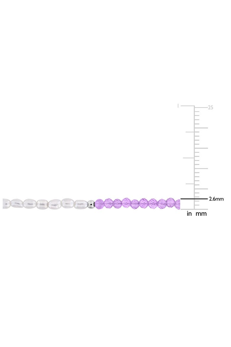 Cultured Freshwater Pearl 6.5-Inch Bracelet, Alternate, color, PURPLE