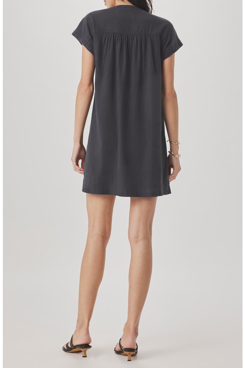 Short Sleeve Shift Dress, Alternate, color, LEAD BLACK