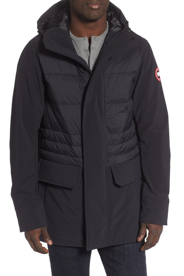 Breton 675-Fill Power Down Coat, Main, color, BLACK